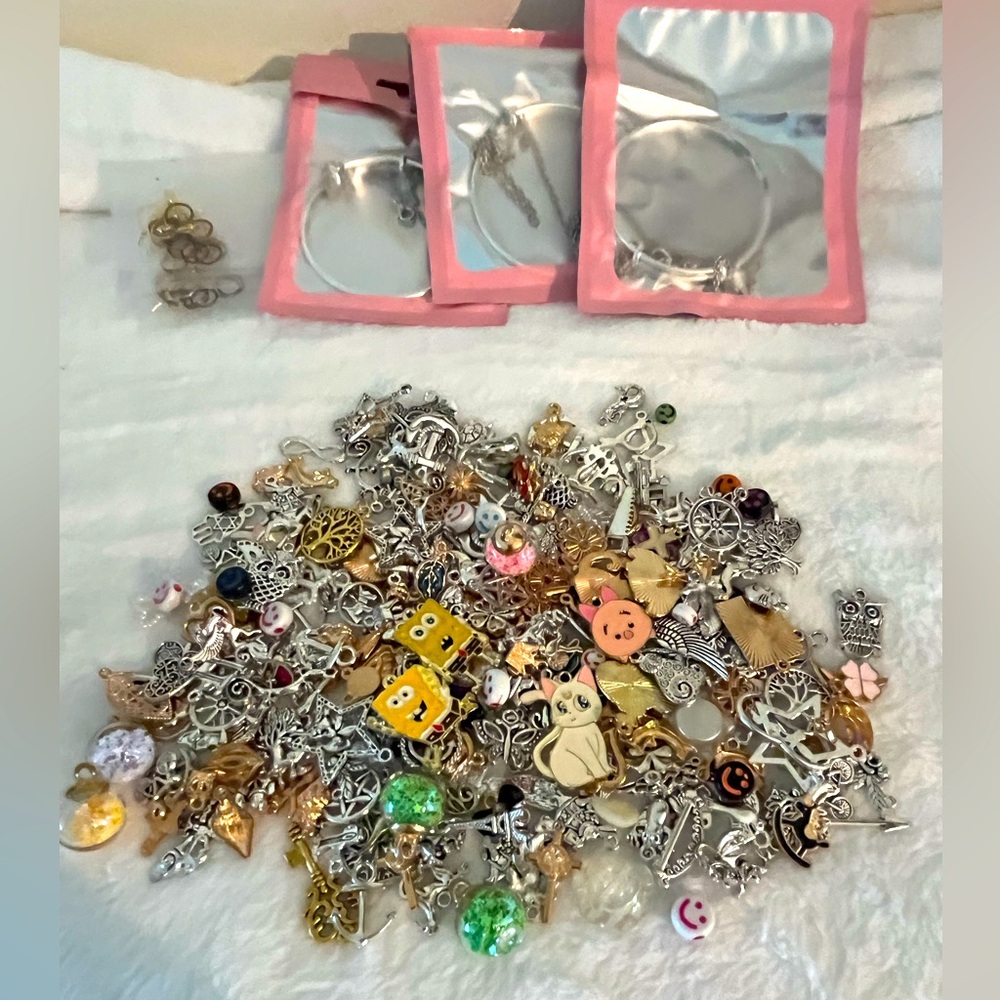 Assorted Silver and Gold Charms